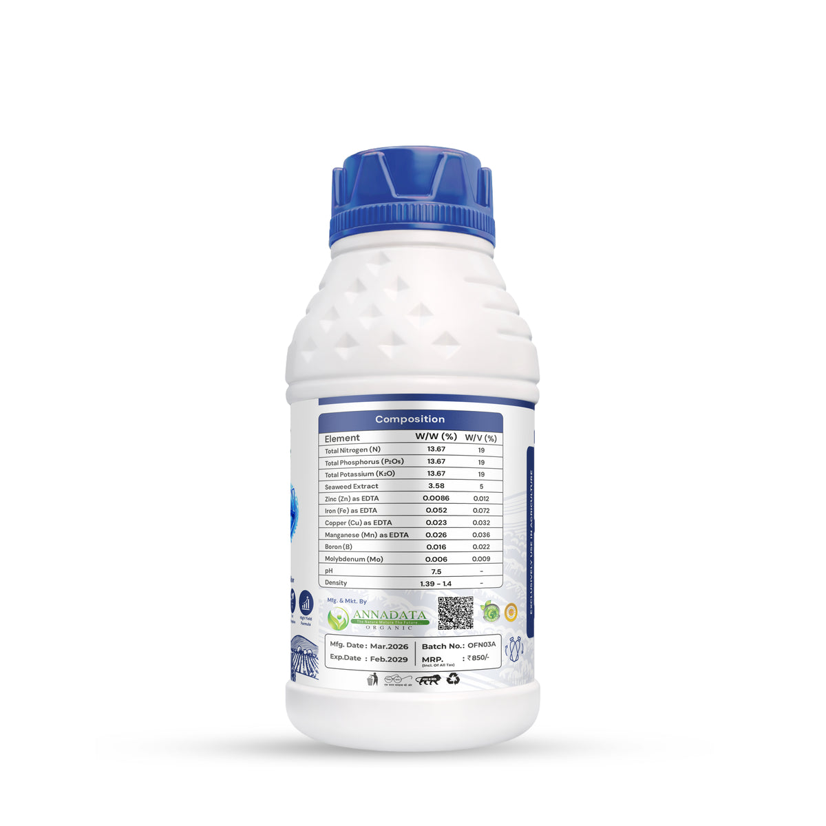 Annadata ORISIL Ferticon Liquid NPK 19:19:19