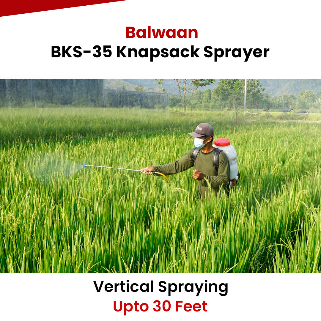Balwaan Petrol Knapsack Sprayer 35CC 4-Stroke, 25L Tank Capacity BKS-35