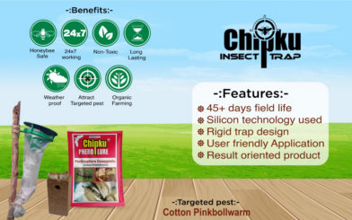 Chipku Pheromone Funnel Trap with Pink Bollworm Lure (Combo Pack of 10)