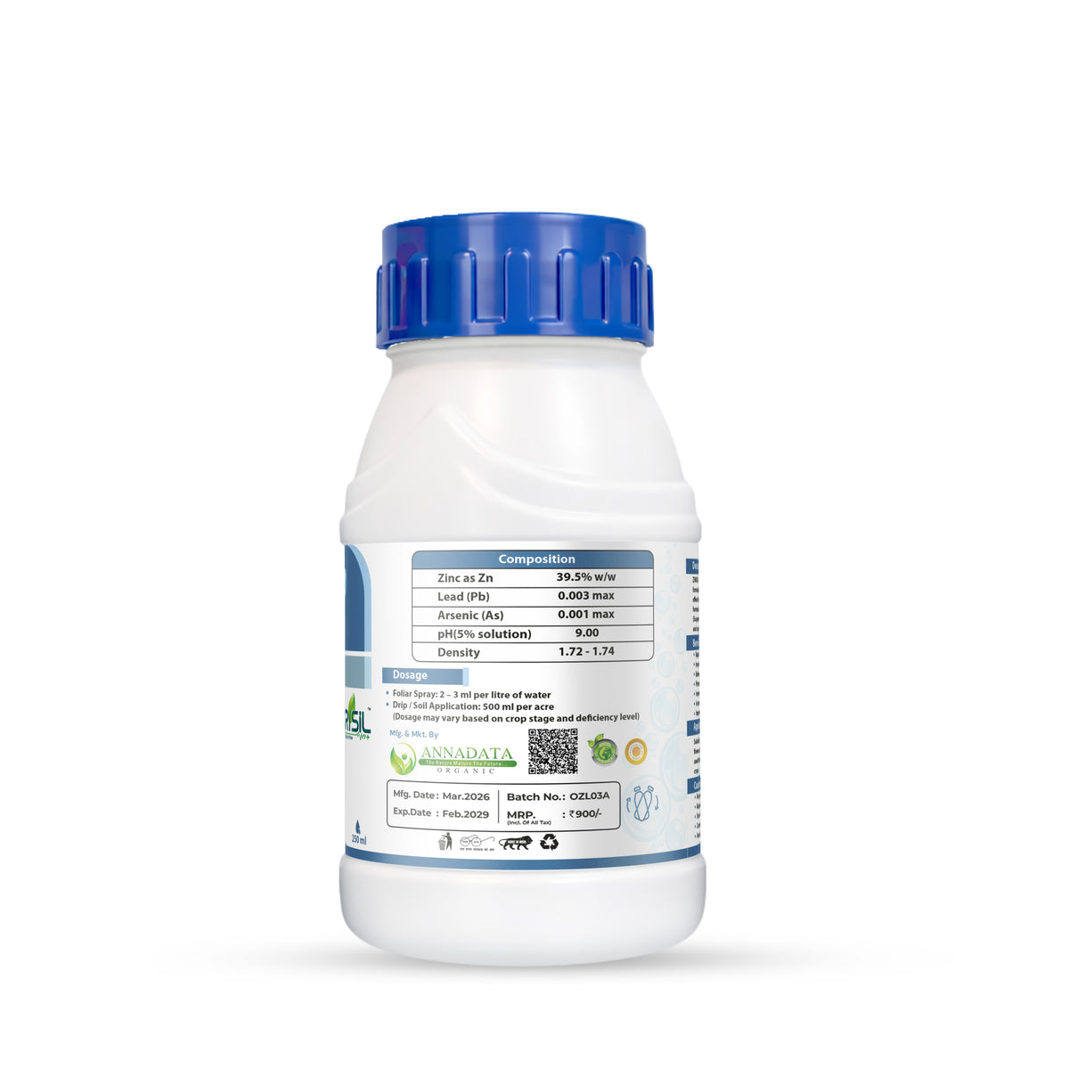Annadata ORISIL ZINOXIL Zinc Oxide 39.5% SC