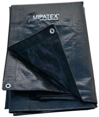 Mipatex Tarpaulin / Tirpal 11 Feet x 18 Feet 150 GSM (Black)