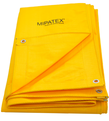 Mipatex Tarpaulin / Tirpal 18 Feet x 18 Feet 130 GSM (Yellow)