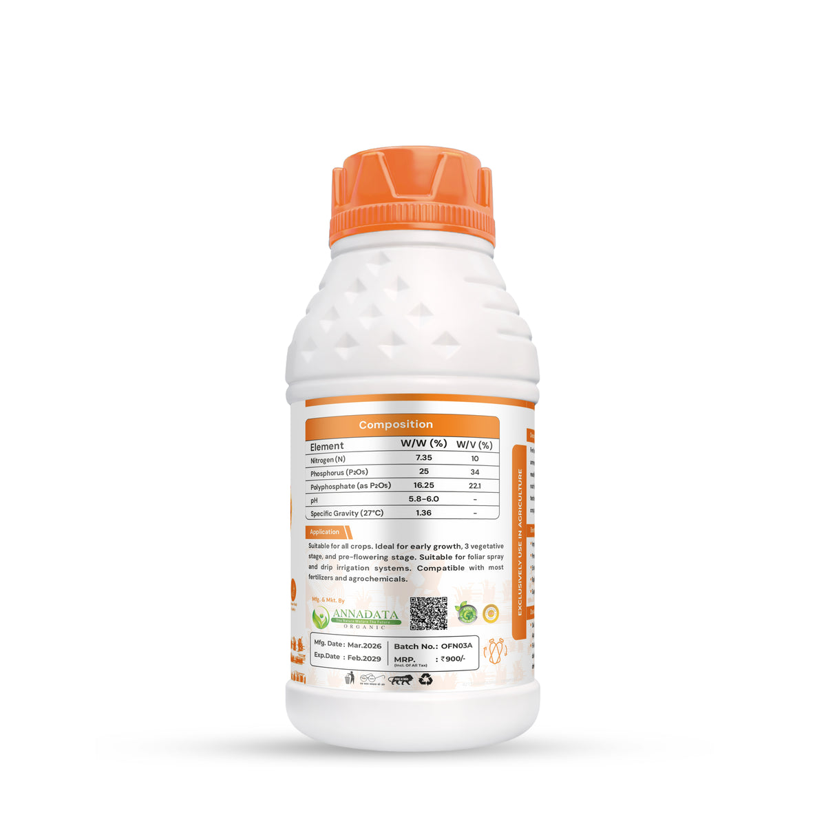 Annadata ORISIL Ferticon Liquid NPK 10:34:00
