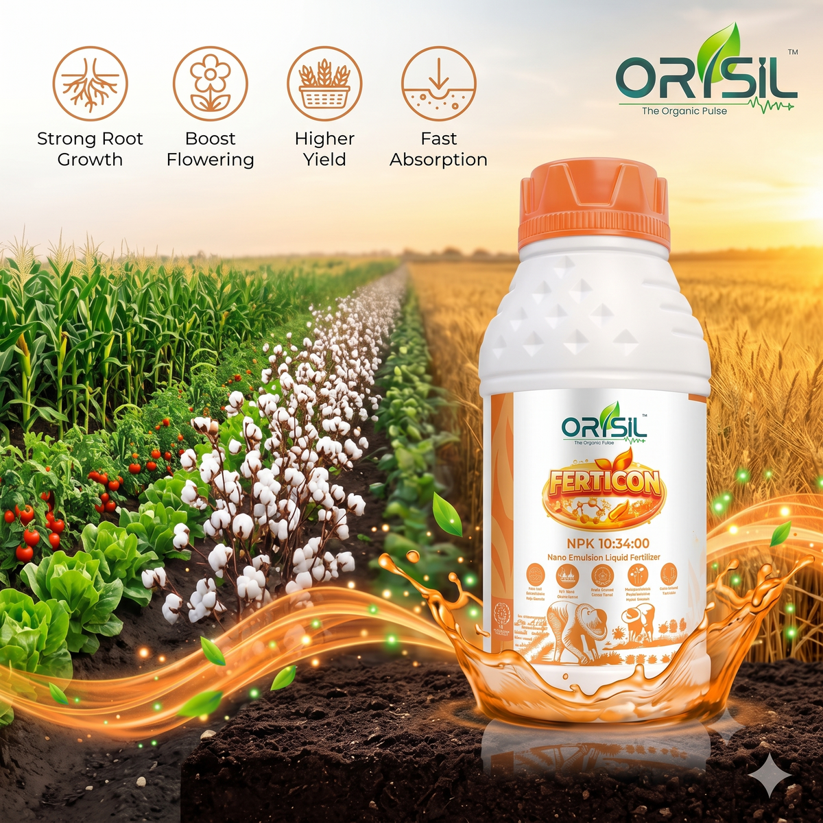 Annadata ORISIL Ferticon Liquid NPK 10:34:00