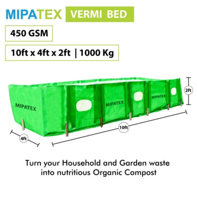 Mipatex Vermi Compost Bed 450 GSM (Green)