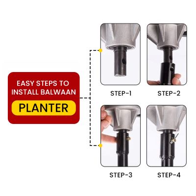 Earth Auger Planter 6 inch Double Spiral PT-6D