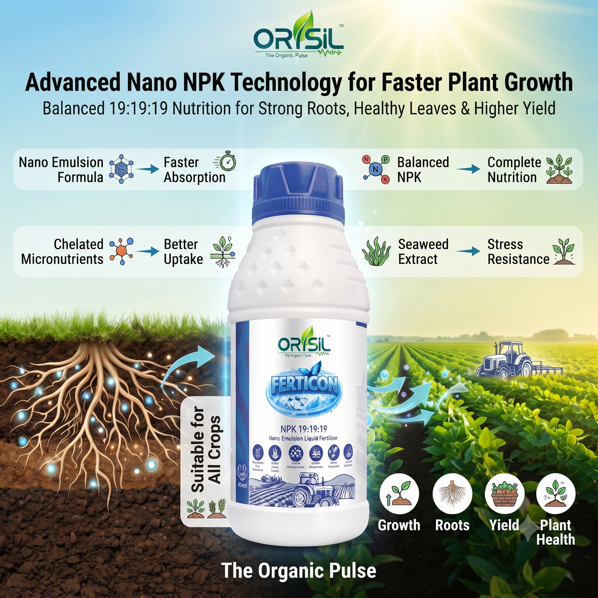 Annadata ORISIL Ferticon Liquid NPK 19:19:19