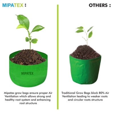 Mipatex Woven Fabric Grow Bags 24 Inch Diameter (Pack of 2)