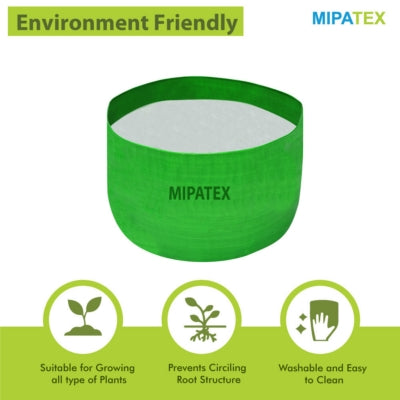 Mipatex Woven Fabric Grow Bags 24 Inch Diameter (Pack of 2)