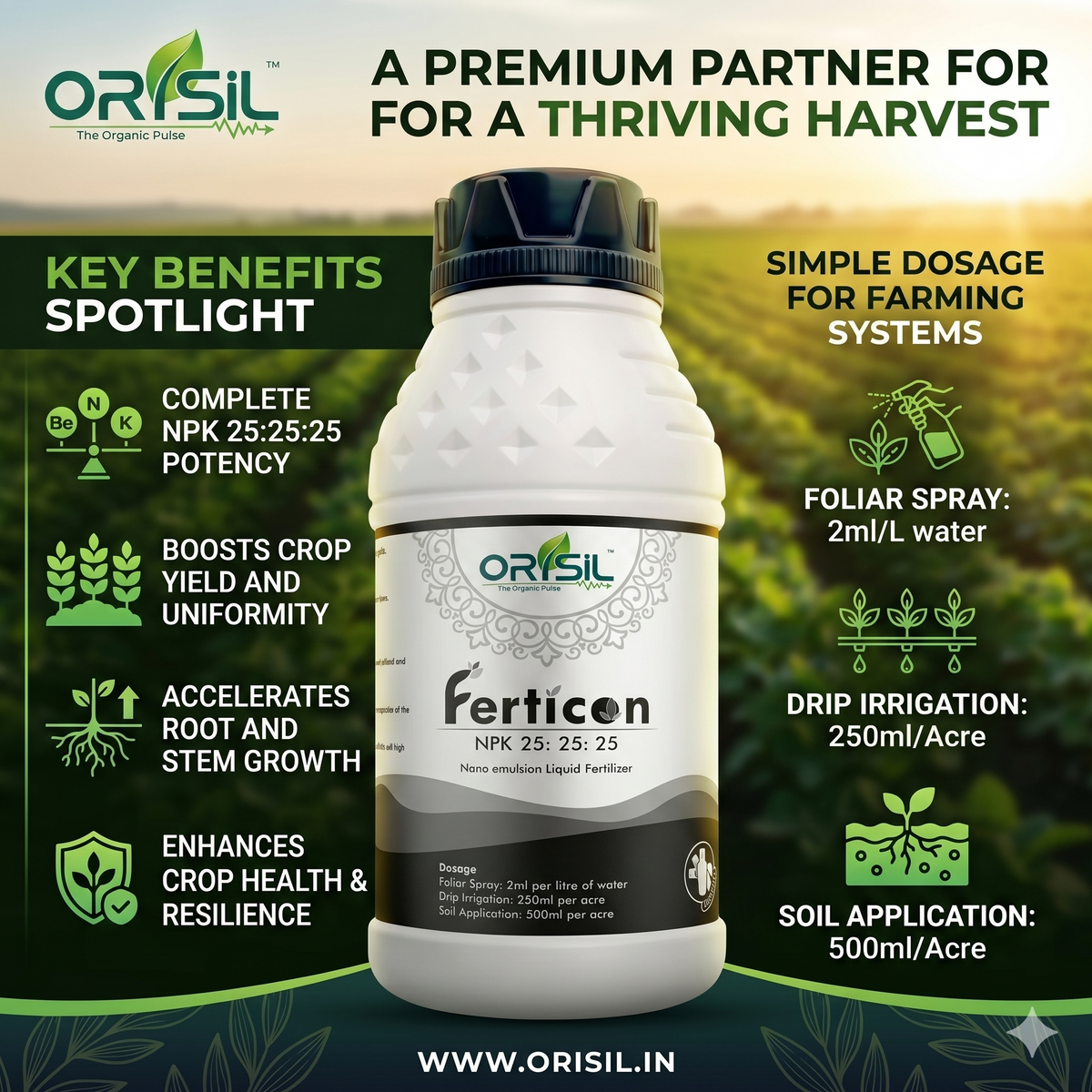 Annadata ORISIL Ferticon Liquid NPK 25:25:25