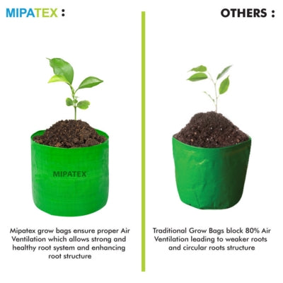 Mipatex Woven Fabric Grow Bags 6 x 6 inch