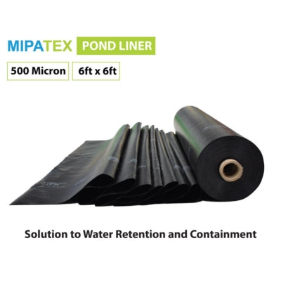 Mipatex 500 Micron HDPE Plastic Geomembrane Fish Pond Liner Sheet 6ft x 6ft