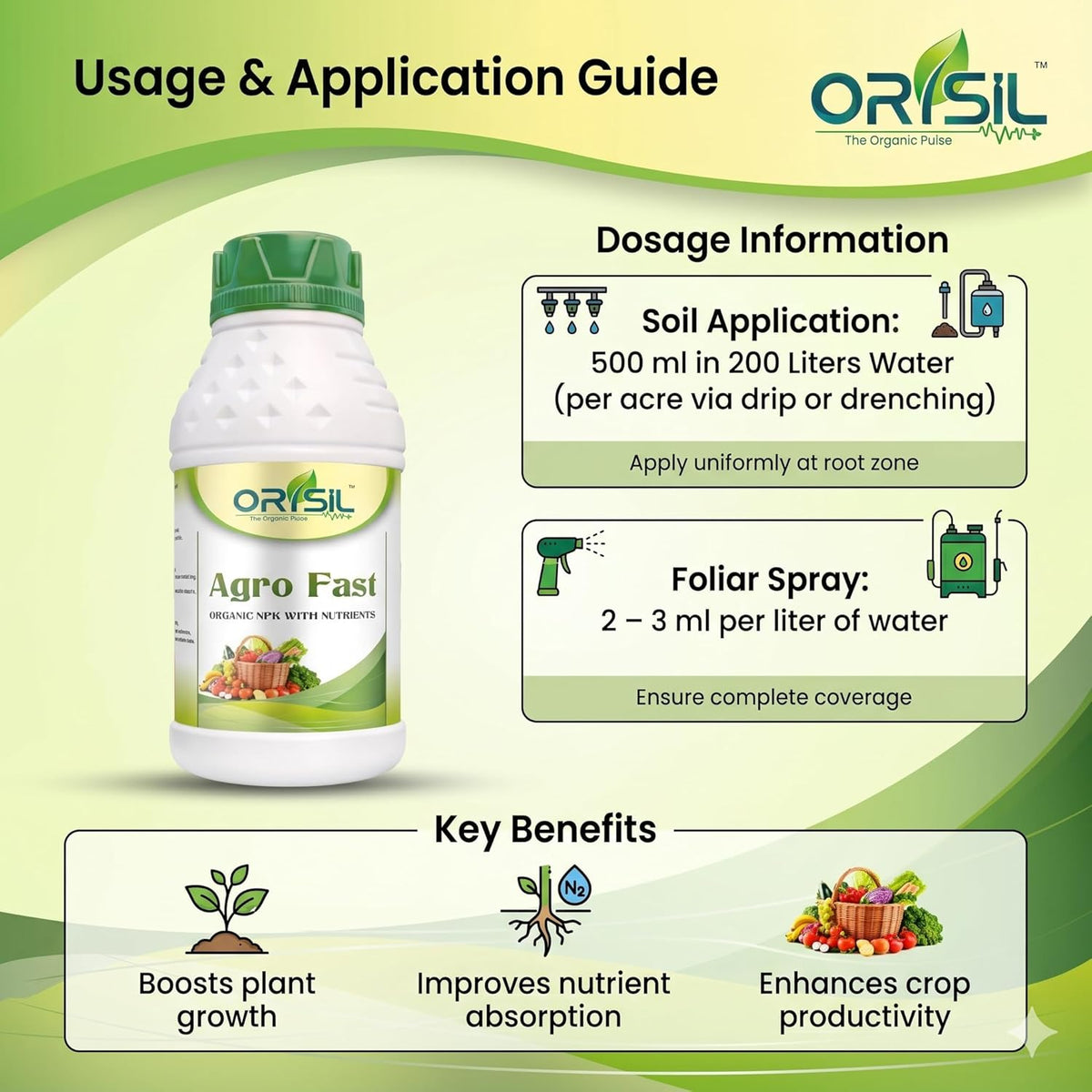 Annadata ORISIL Agro Fast NPK Liquid Fertilizer