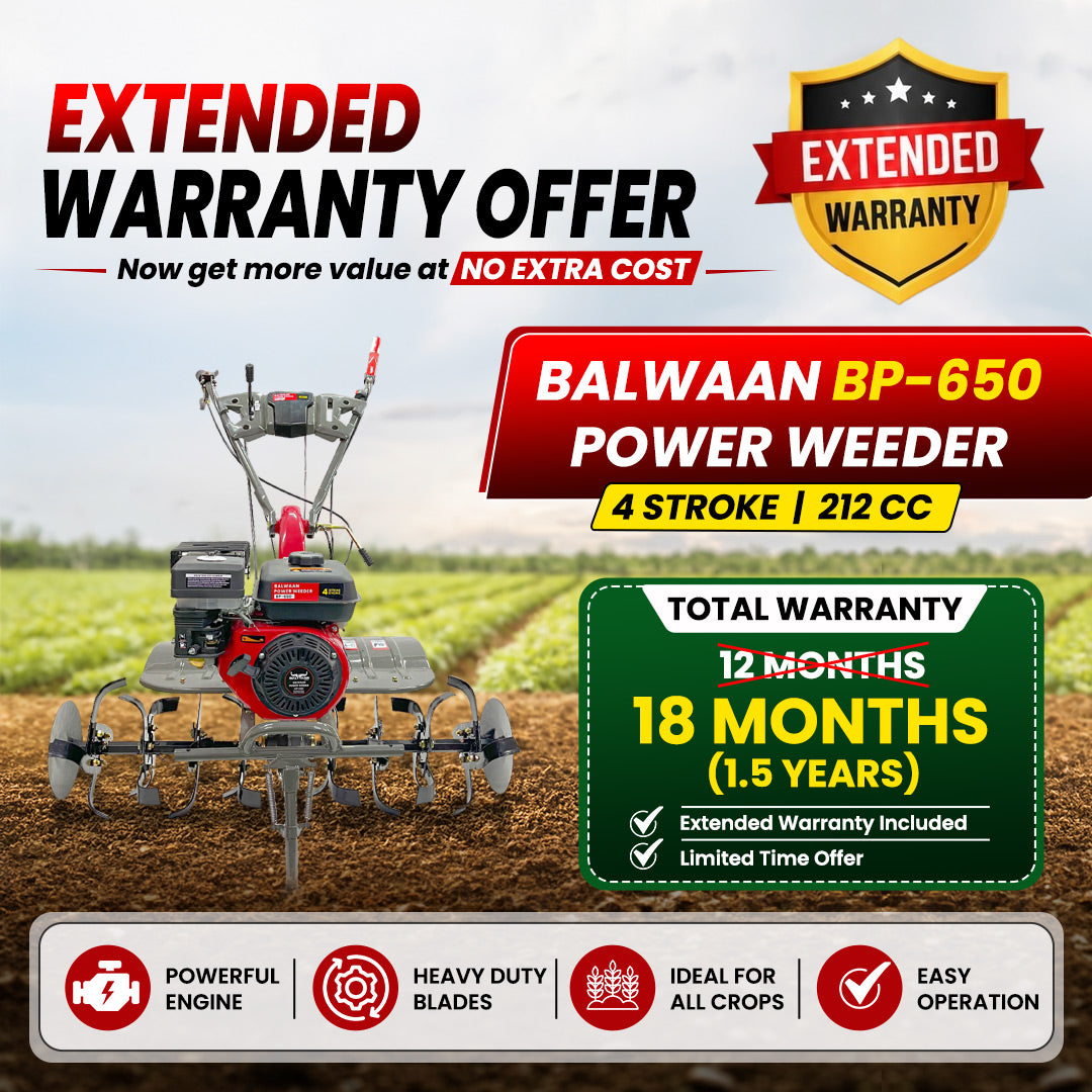 Balwaan Krishi with 212cc 4-Stroke Power Weeder |BP-650