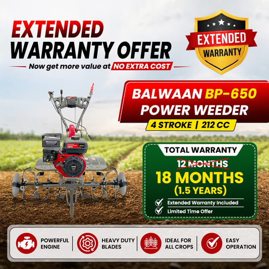Balwaan Krishi with 212cc 4-Stroke Power Weeder |BP-650