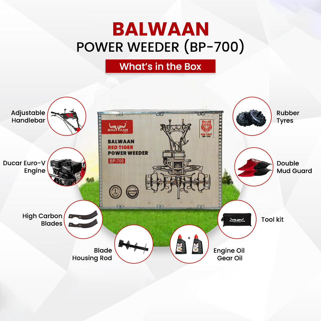 Balwaan Petrol Power Weeder  7HP (4-Stroke) BP-700