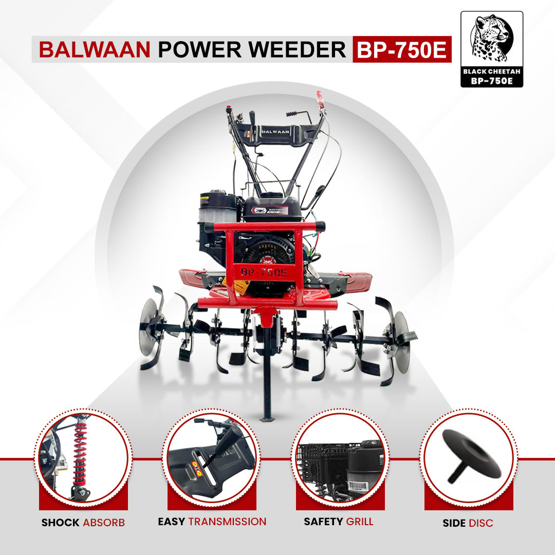Balwaan Power Weeder Black Cheetah (E-Start + Shocker) (Petrol) BP-750E