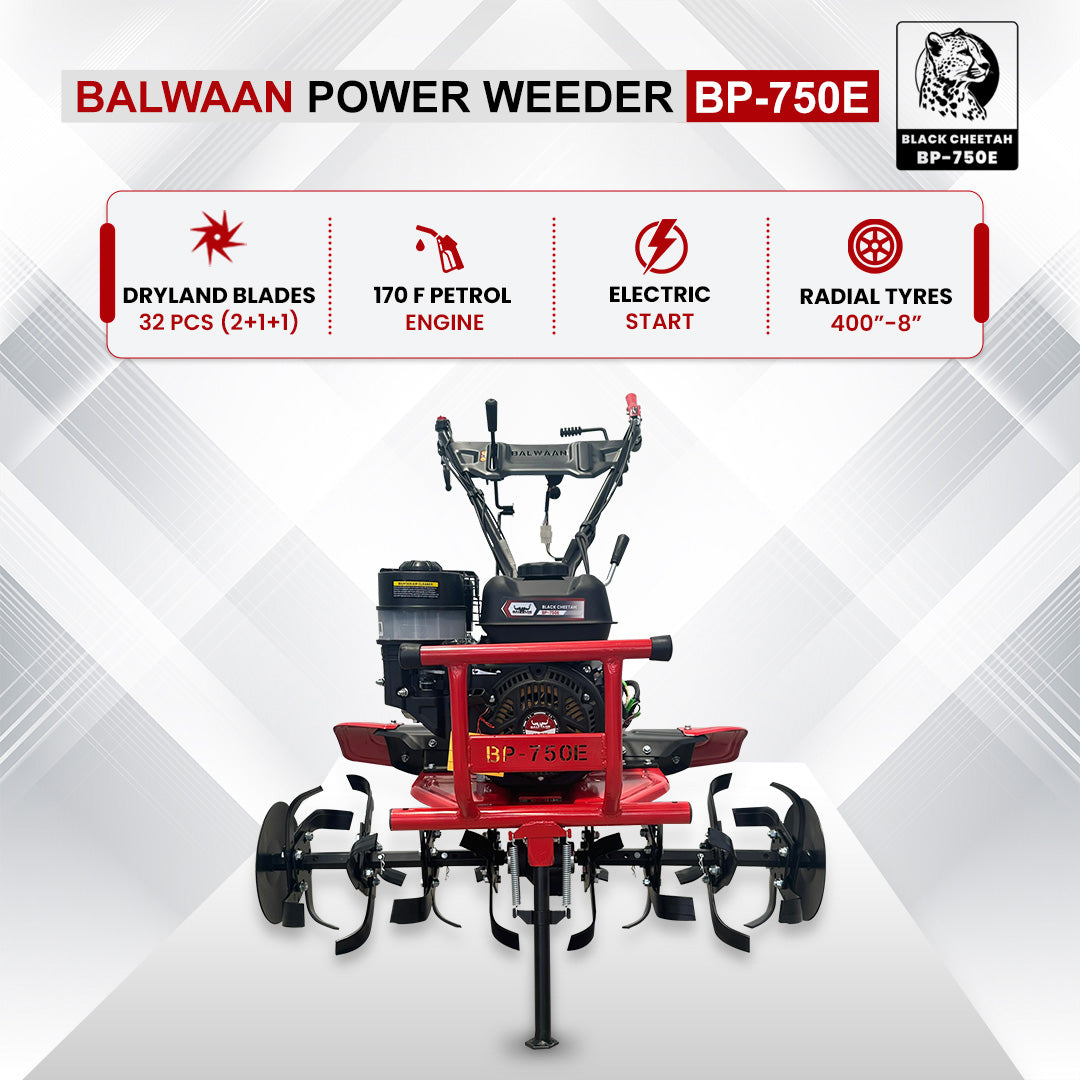 Balwaan Power Weeder Black Cheetah (E-Start + Shocker) (Petrol) BP-750E