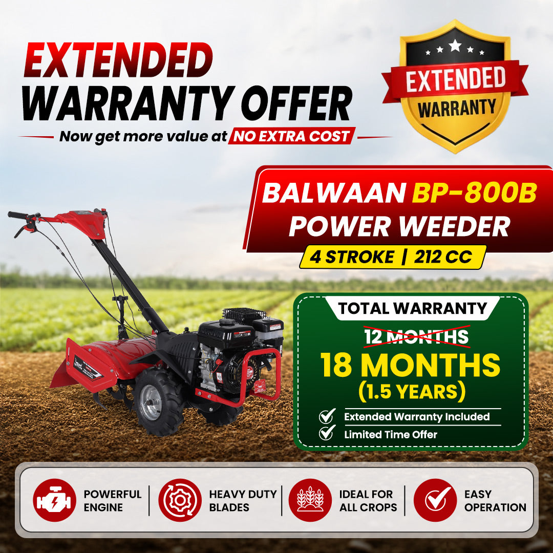 Balwaan Petrol Back Rotary Power Weeder (4-Stroke) BP-800B