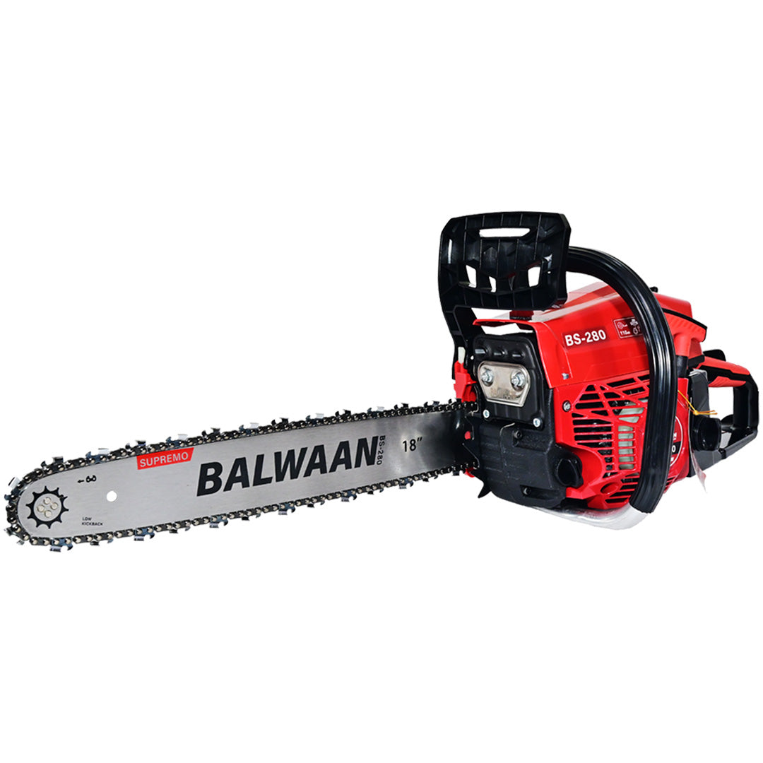Balwaan Petrol Chainsaw BS-280 18 Inches (Supremo) with Sharpening Kit