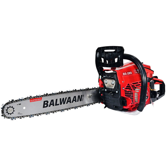 Balwaan Petrol Chainsaw BS-280 18 Inches (Supremo) with Sharpening Kit