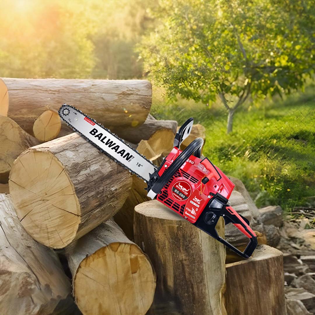 Balwaan Petrol Chainsaw BS-280 18 Inches (Supremo) with Sharpening Kit