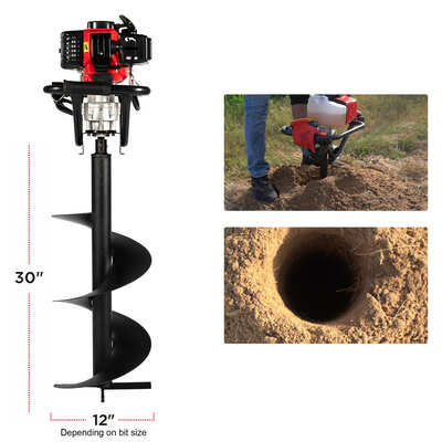 Balwaan Earth Auger BE-52 with 8inch and 12inch Bits