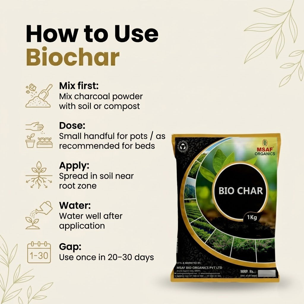 MSAF Biochar - Soil Conditioner