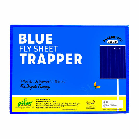 Green Revolution Eco Blue Sticky Trap | Size A5, 150mm x 200mm
