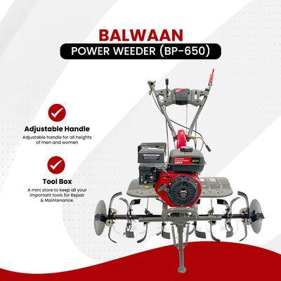 Balwaan Krishi with 212cc 4-Stroke Power Weeder |BP-650