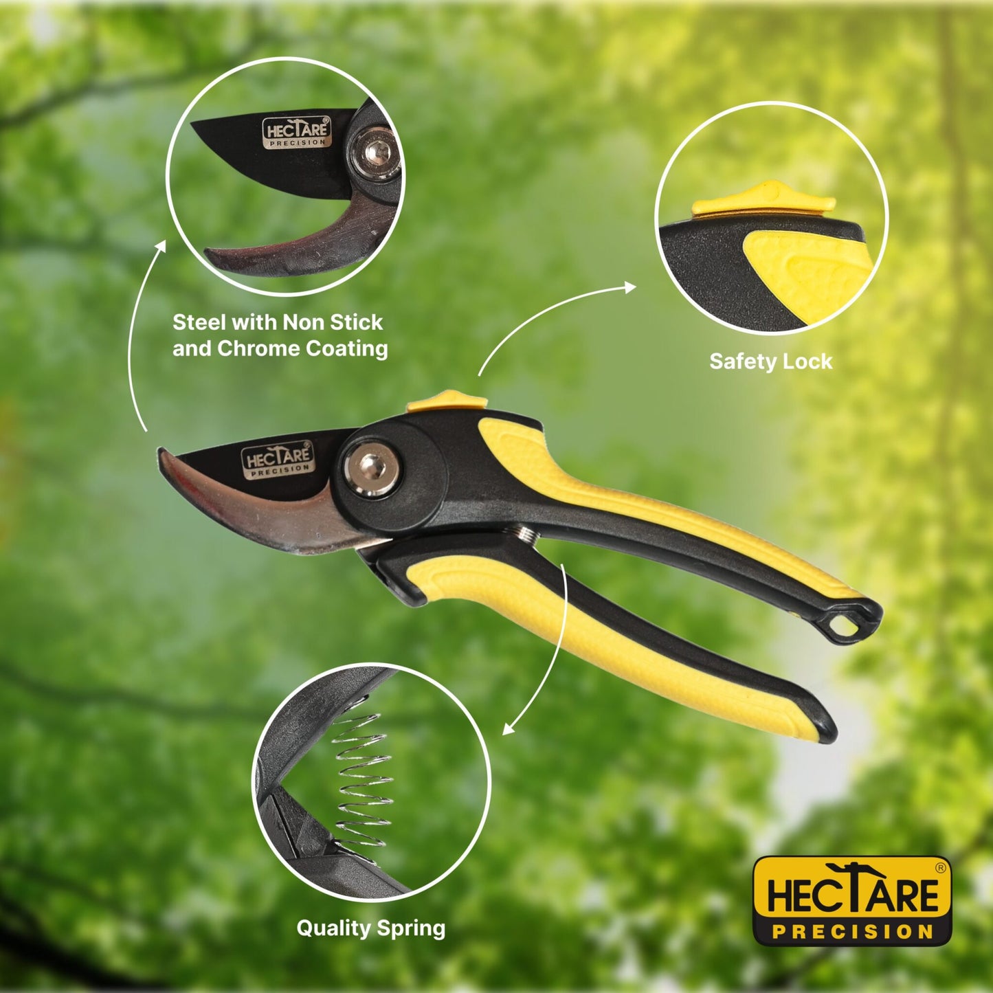 Hectare Small Bypass  Secateur Branch Cutter (Taiwan Made)