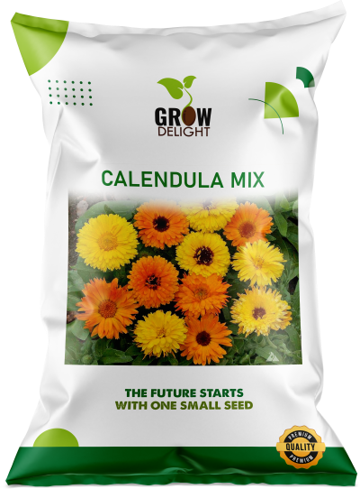 Grow Delight Imported Calendula Mix - 600 seeds