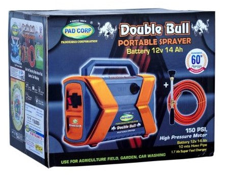 Pad Corp Portable Double Bull 12V X 14AH Double Motor Battery Sprayer
