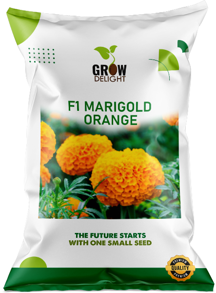 Grow Delight Marigold F1 Orange - 500 seeds