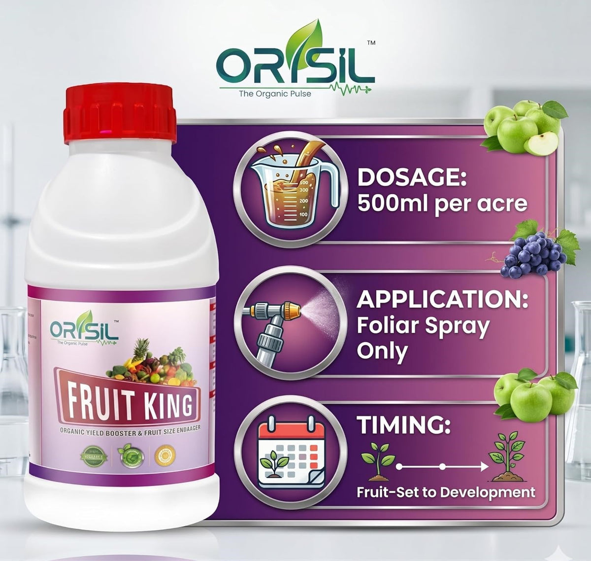Annadata ORISIL Fruit King - Fruit Size Enhancer | Organic Potash Liquid