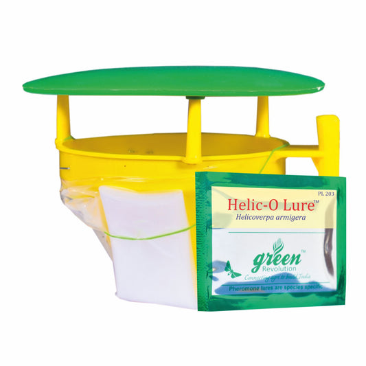 Green Revolution Combo Pack of Funnel Pheromone Trap + Helic - o Pheromone Lure