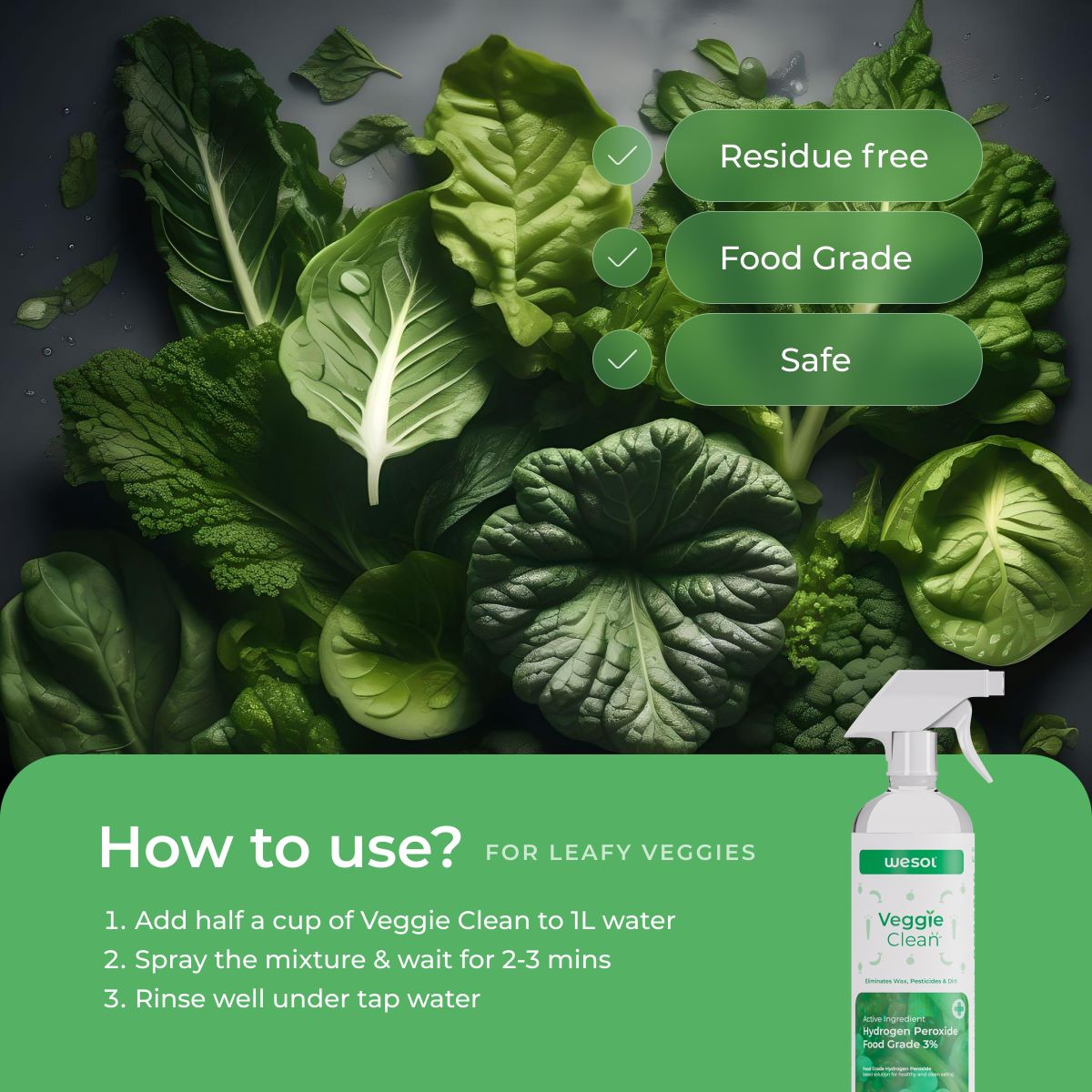 Wesol Vegetable & Fruit Wash Liquid