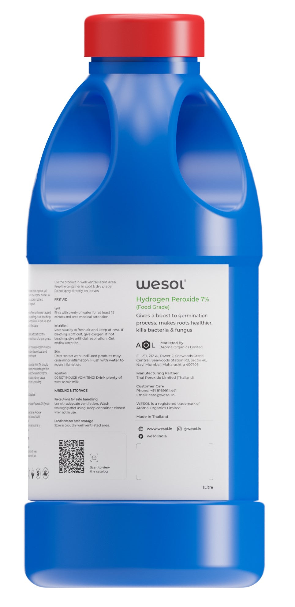 Wesol Hydrogen Peroxide 7.6% w/w for Plants