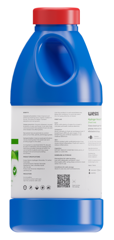Wesol Hydrogen Peroxide 7.6% w/w for Plants