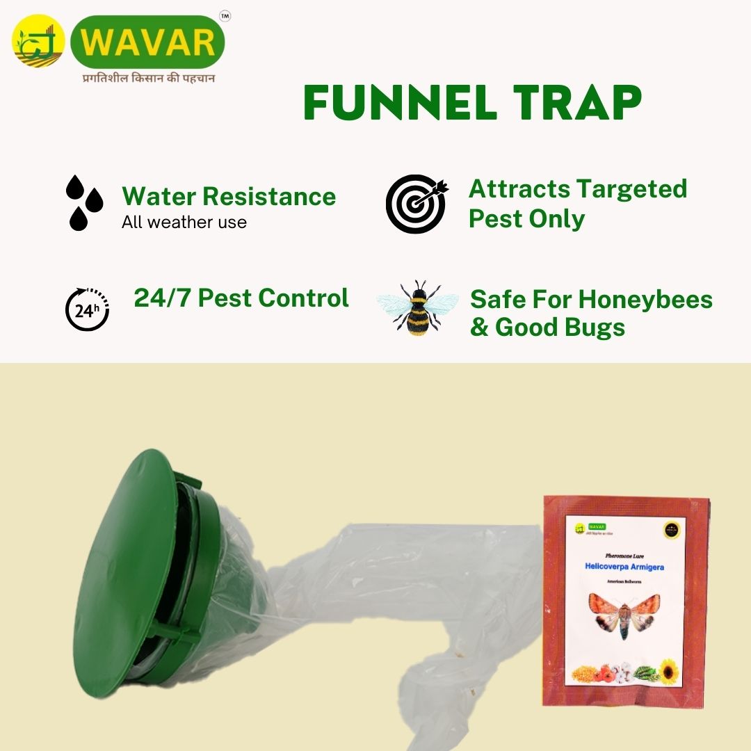 Wavar Funnel Trap with Helicoverpa Armigera Lure