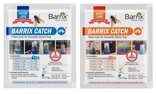 Barrix Catch Phero Lure & Kairo Lure for Housefly Domo Trap