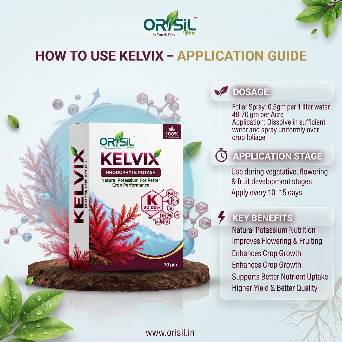 Annadata Orisil Kelvix Rhodophyte Potash K30%