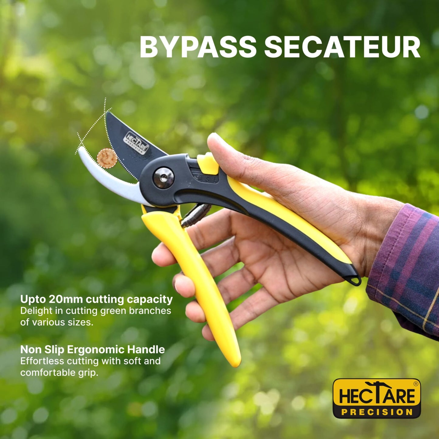 Hectare Large Bypass Secateur Branch Cutter (Taiwan Made)
