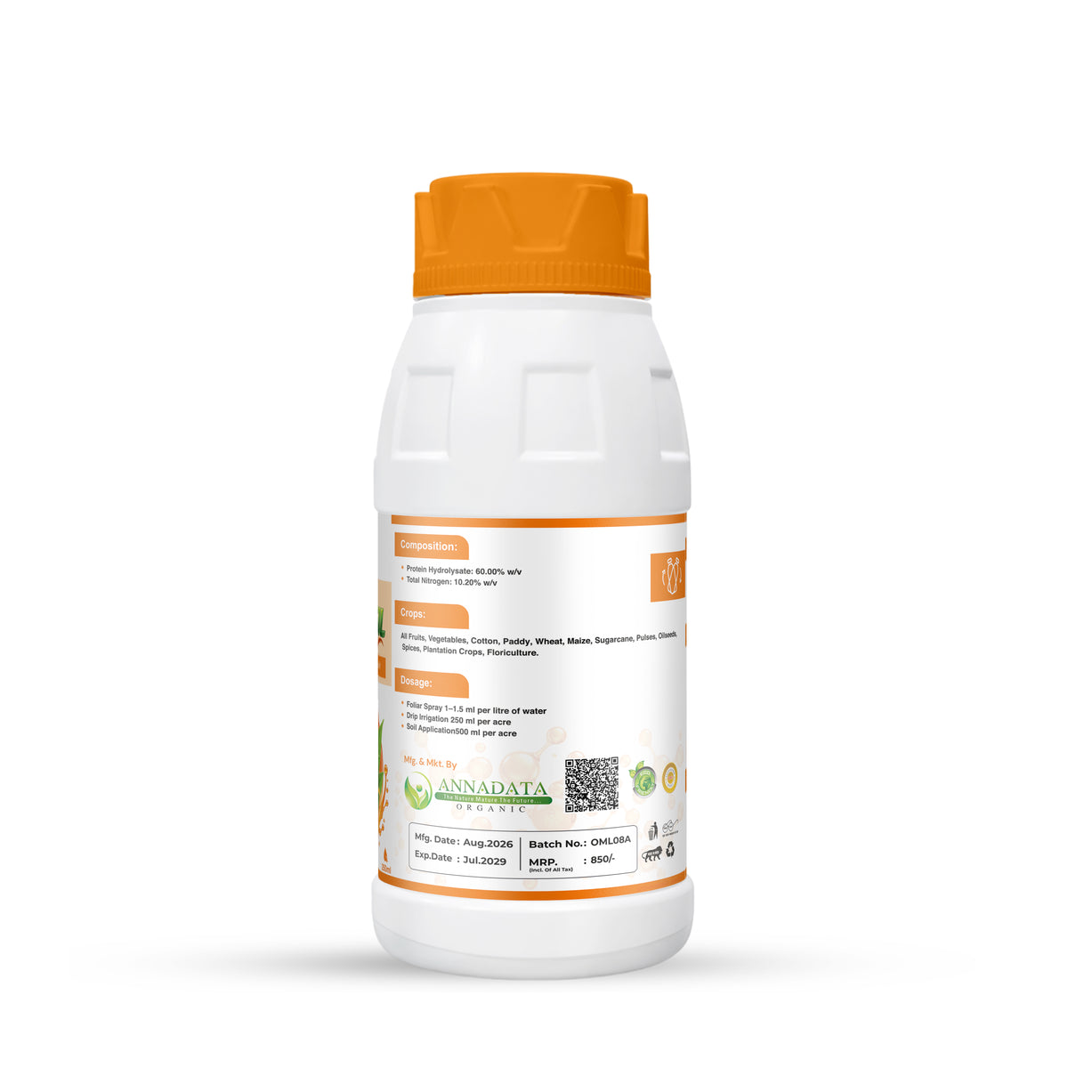 Annadata Orisil Minosil Amino Peptide Liquid 60% N 10%