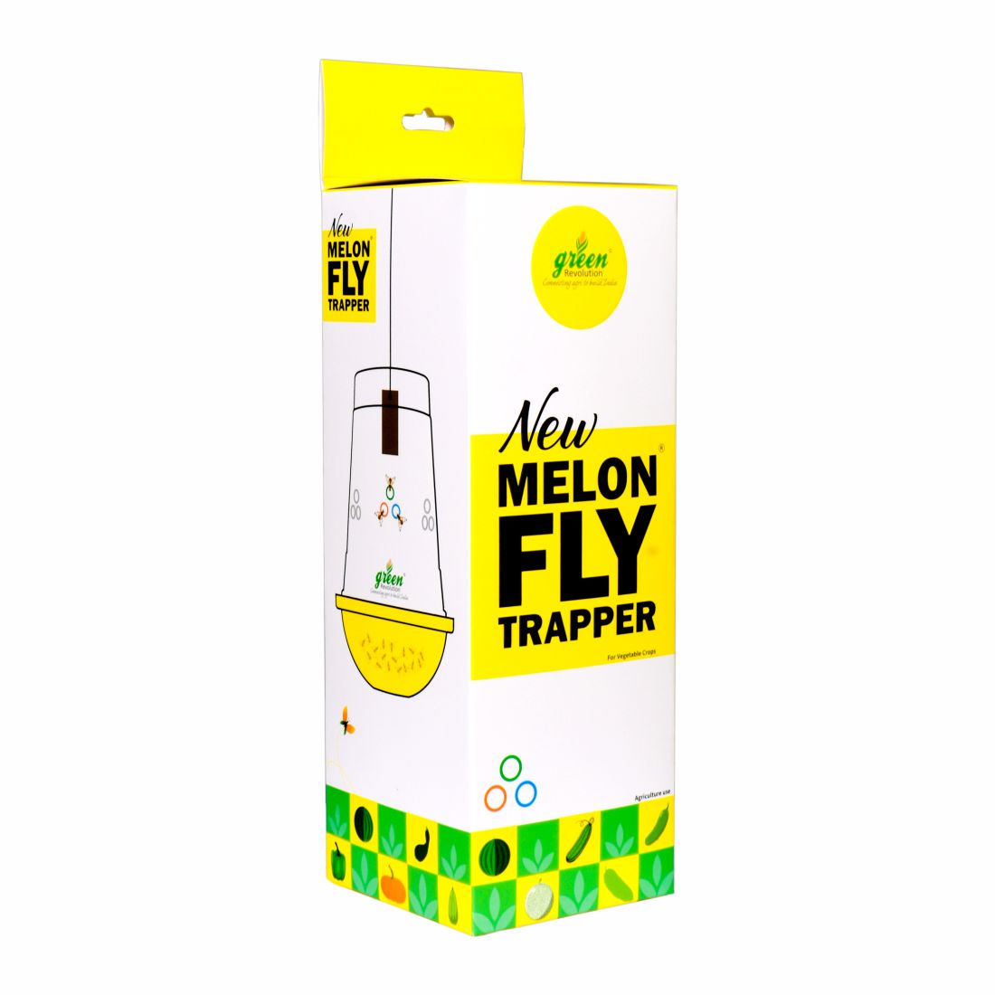 Green Revolution Melon Fly Trapper | 10 Melon Fly Lure with 10 TRI TRAP
