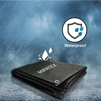 Mipatex Tarpaulin / Tirpal 15 Feet x 6 Feet 200 GSM (Black)