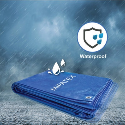 Mipatex Tarpaulin / Tirpal 36 Feet x 15 Feet 200 GSM (Blue)