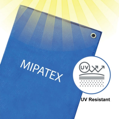 Mipatex Tarpaulin / Tirpal 11 Feet x 18 Feet 150 GSM (Blue)
