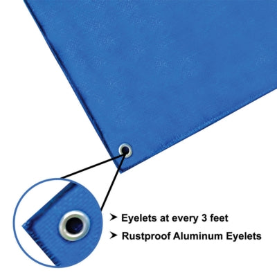 Mipatex Tarpaulin / Tirpal 24 Feet x 12 Feet 200 GSM (Blue)