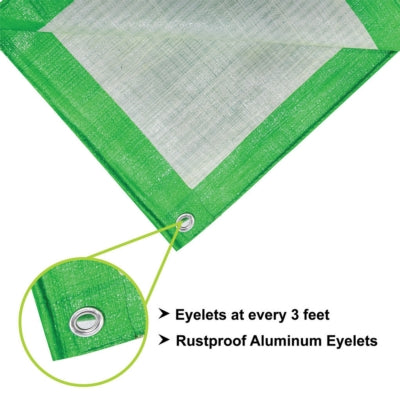 Mipatex Tarpaulin / Tirpal 14 Feet X 18 Feet 200 GSM (Green/White)